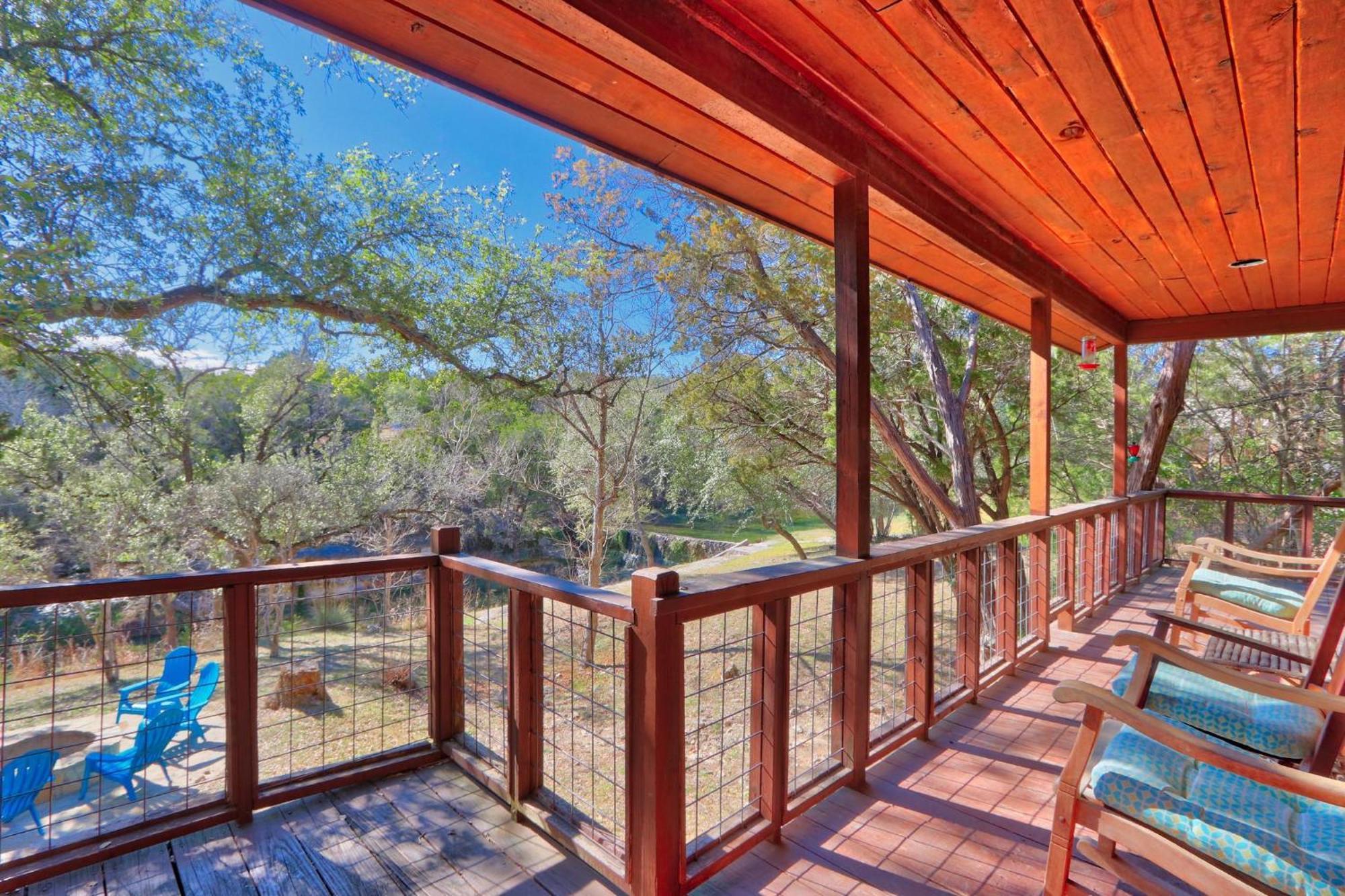 Falls Log Home Wimberley Kültér fotó