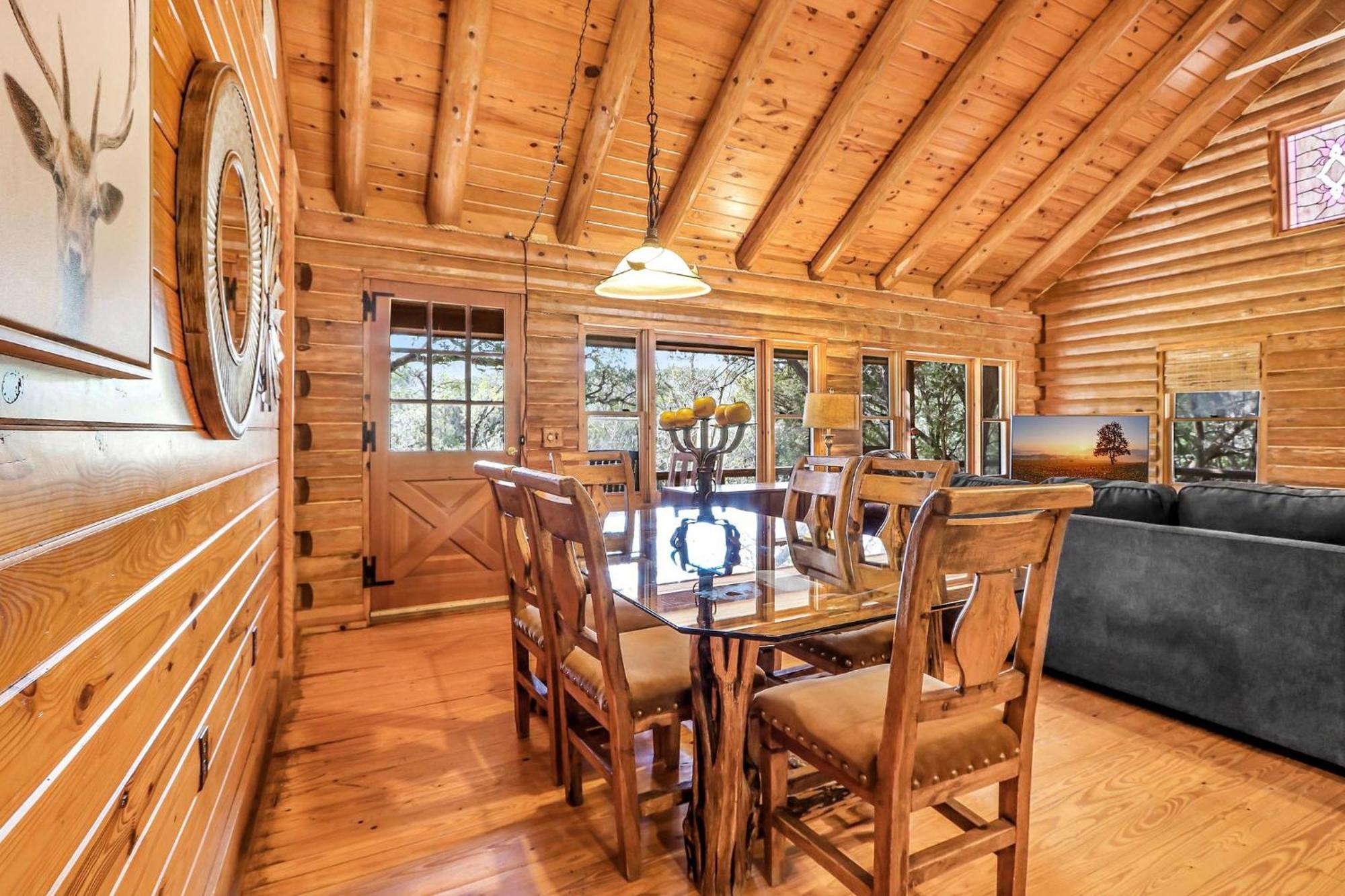 Falls Log Home Wimberley Kültér fotó